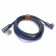Câble USB-A Mâle vers USB-C Mâle Coudé 90° Bleu Jean 1m