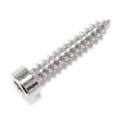 Wood Screws Cylinder Head Hex Socket CHC M5x25mm Steel Silver (x10)