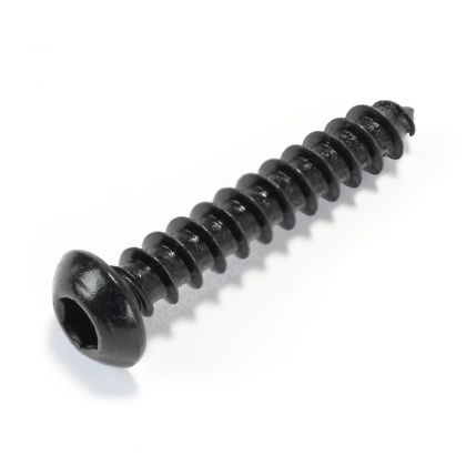 Wood Screws Truss Head Hex Socket BHC M3x10mm Steel Black 8.8 (x10)