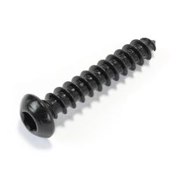 Wood Screws Truss Head Hex Socket BHC M4x25mm Steel Black 8.8 (x10)