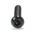 Wood Screws Truss Buttonhead Hex Socket BHC M5x25mm Steel Black 8.8 (x10)