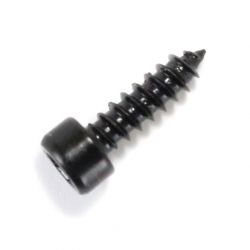 Hexagon Socket Cylindrical Head Wood Screw M3x6mm 8.8 Steel Black (x10)