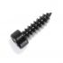 Hexagon Socket Cylindrical Head Wood Screw M3x16mm 8.8 Steel Black (x10)