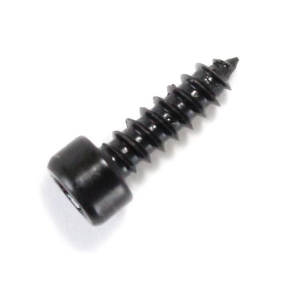 Hexagon Socket Cylindrical Head Wood Screw M3x25mm 8.8 Steel Black (x10)
