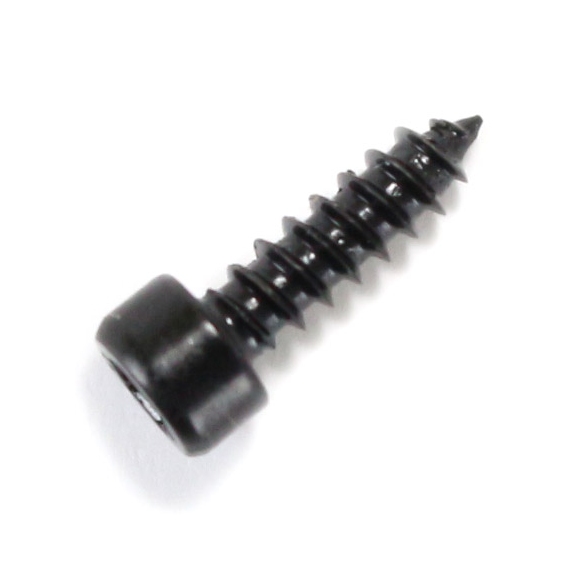 Hexagon Socket Cylindrical Head Wood Screw M4x10mm 8.8 Steel Black (x10)