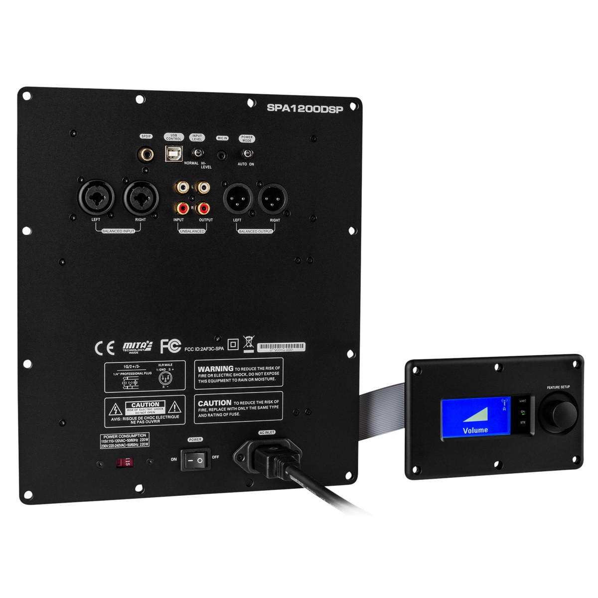 DAYTON AUDIO SPA1200DSP Module Amplificateur pour Subwoofer avec DSP 1200W