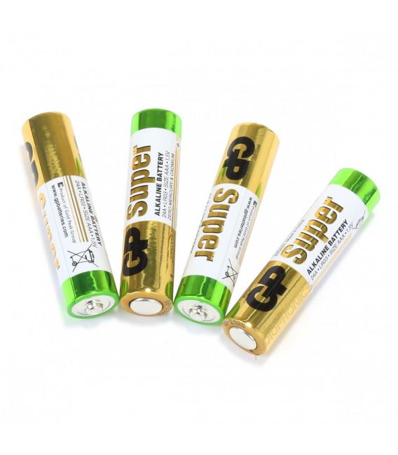 Gp Super Lr3 Aaa Alkaline Battery 1 5v Set X4 Audiophonics
