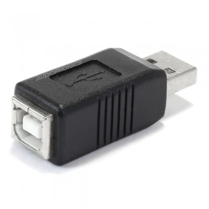 USB-B Female Adapter to USB-A Male