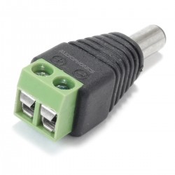 Male Jack DC 5.5/2.1mm to Screw Terminals Adapter