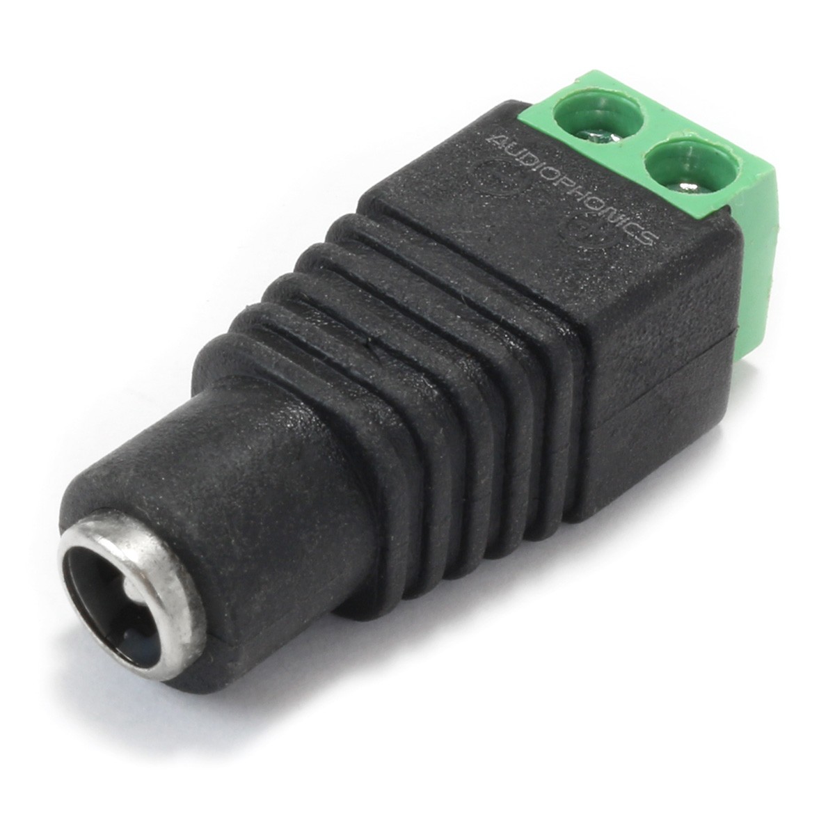 1 female 5.5/2.1mm barrel jack connector with screw terminals 