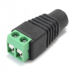 Adaptateur Jack DC 5.5 / 2.1mm Femelle vers Borniers à Vis