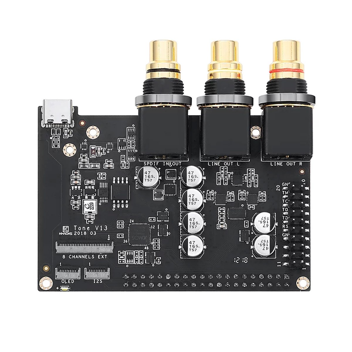 KHADAS TONE BOARD VIM EDITION ES9038Q2M DAC Module USB XMOS U208 SPDIF 32bit 768kHz DSD256