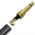 Jack Connector 3.5mm Male Gold Plated Mono Black (Unit)