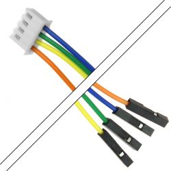 XH 2.54mm Female / I2S 2.54mm Female Cable 4 Poles 2 Connectors 15cm (Unit)