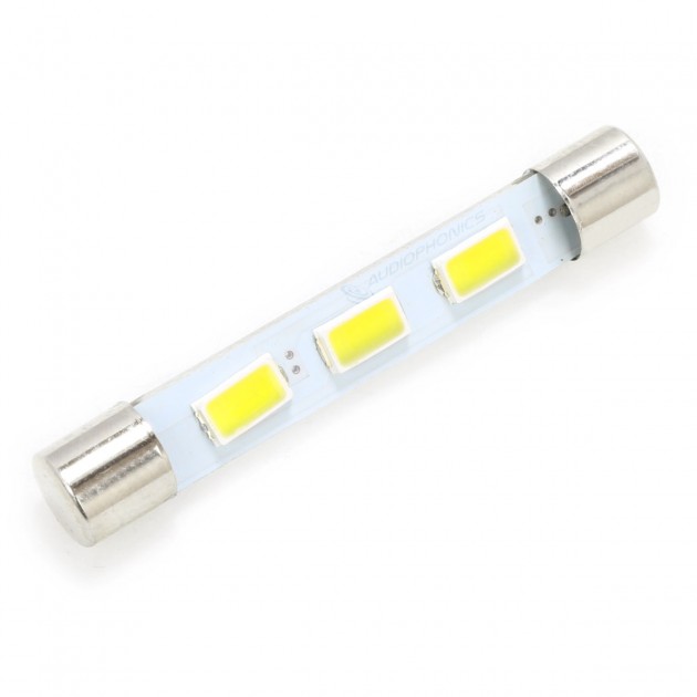 Audiophonics - Ampoule Navette LED Blanc Chaud pour Éclairage Vumètre /  Tuner 6.3V