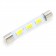 Ampoule Navette LED Blanc Chaud pour Éclairage Vu-Mètre / Tuner 6,3V