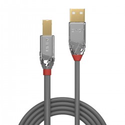 LINDY CROMO LINE Gold Plated Male USB-A / Male USB-B 2.0 Cable 2m