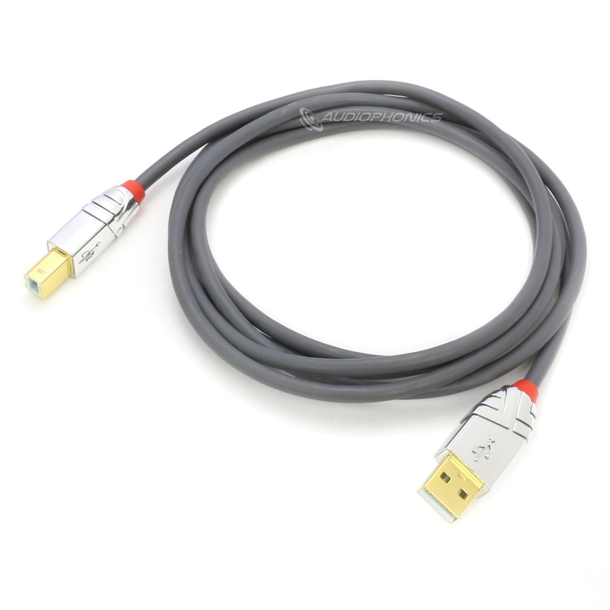 LINDY CROMO LINE Gold Plated Male USB-A / Male USB-B 2.0 Cable 3m