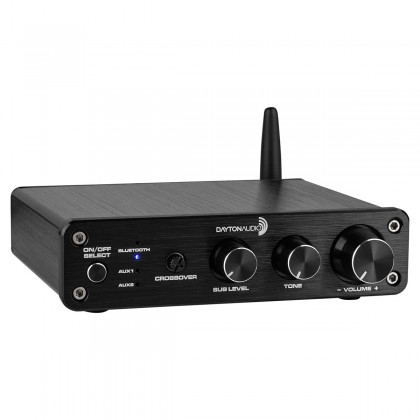 DAYTON AUDIO DTA-2.1BT2 Class D 2.1 Amplifier Bluetooth with Tone Control 2x50W + 100W