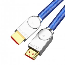 Câble HDMI 2.1 Ultra HD 4320p 48Gbps 8K Cuivre OCC Plaqué Argent 3m