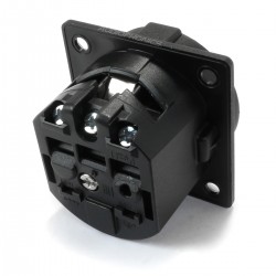 Schuko inlet 16A IP20 Black