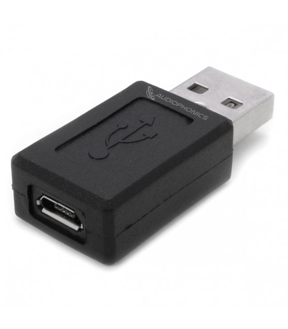 Female Micro to Male USB-A Adapter Audiophonics