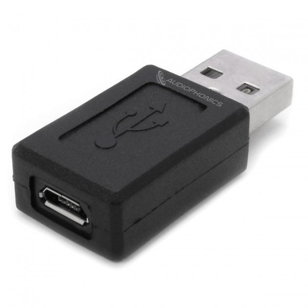 følelse Øjeblik Generel Female Micro USB to Male USB-A Adapter - Audiophonics