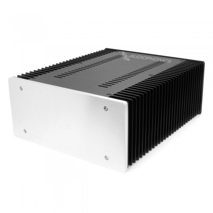 Aluminium Case with Heatsink 311x 260 x 120mm Silver Front Panel