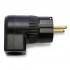 ELECAUDIO PS-24RA Schuko Type E/F Connector Angled Rotative Adjustable Red Copper Gold Plated Ø20mm