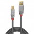 LINDY CROMO LINE Câble USB-A mâle vers USB-B Mâle 3.0 Plaqué Or 3m