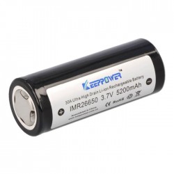 IMR26650 Accumulateur Lithium-Ion 26650 3.7V 5200mAh Rechargeable