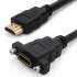 Passe Cloison HDMI Mâle vers HDMI Femelle 1.4 Ethernet CEC 50cm