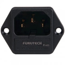 FURUTECH FI-03G Embase IEC plaquée OR fusible 5x20mm