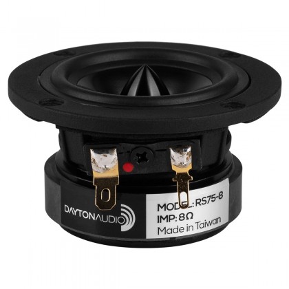 DAYTON AUDIO RS75-8 Speaker Driver Full Range 15W 8 Ohm 80.5dB 160Hz - 20kHz Ø7.6cm