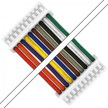 PH cable 2.0mm Poles 10 Female 50cm (Unit)