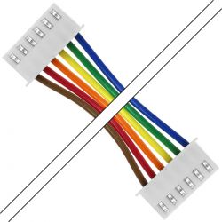 Câble PH 2.0mm 6 Pôles Femelle 50cm (Unité)