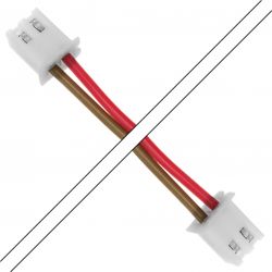 PH cable 2.0mm 2 Poles 1m Female Black / White (Unit)