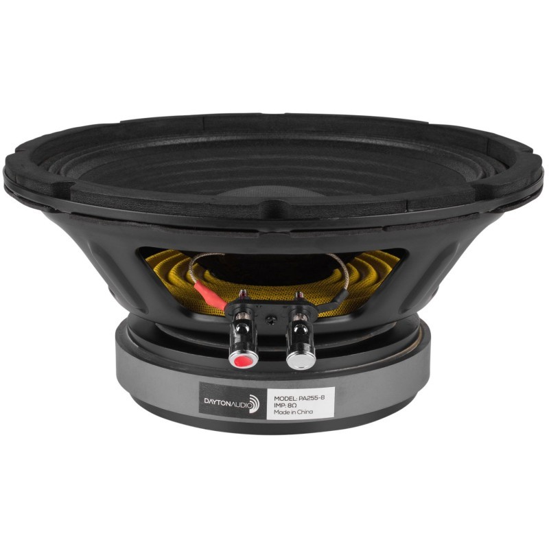 DAYTON AUDIO PA255-8 Haut-parleur de Grave / Bas Médium 300W 8 Ohm 96.2dB 46Hz - 3500kHz Ø25.4cm