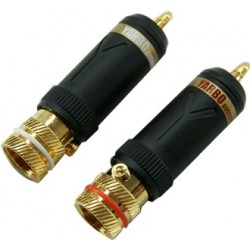 Yarbo RCA-016 RCA Plug Gold Plated Ø9mm (La paire)