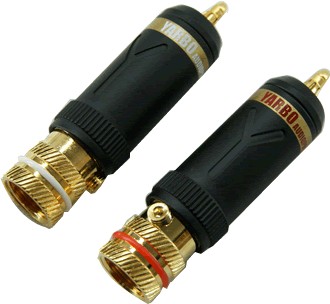 Yarbo RCA-016 RCA Plug Gold Plated Ø9mm (La paire)