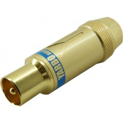 YARBO CT-204G Connecteur Antenne Coaxial Mâle Plaqué Or Ø8.5mm