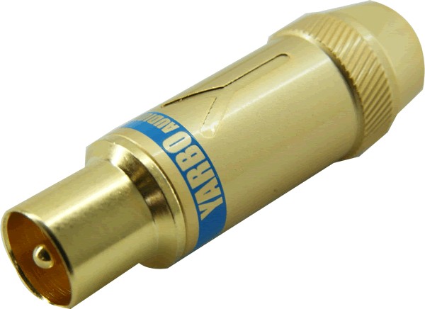 YARBO CT-204G Connecteur Antenne Coaxial Mâle Plaqué Or Ø8.5mm