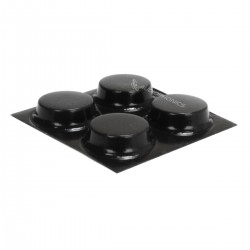 3M BUMPON Cylindrical Polyurethane Feet 12.7x3.5mm Black (Set x4)