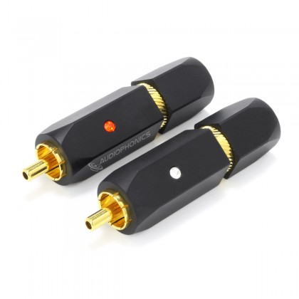 YARBO RCA-019GB Gold 24k Plated Copper RCA Connectors PTFE Ø7mm (Pair)