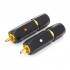 YARBO RCA-019GB Gold 24k Plated RCA Connectors PTFE Ø7mm (Pair)