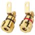 MONACOR BP-405G Screw-in Speaker Terminals Gold Plated (Pair)