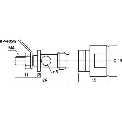 Dimensions schema BP-405G