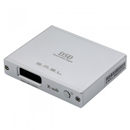 SMSL X-USB II Interface Numérique USB XMOS U208 vers I2S LVDS HDMI / Optique / Coaxial 32bit 768kHz DSD512 Argent