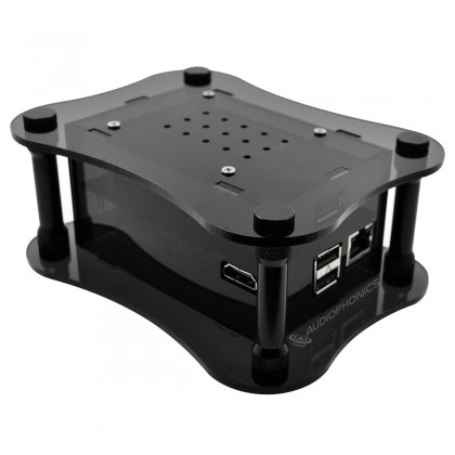 ALLO USBRIDGE Lecteur Réseau Audio Squeezelite Volumio pour DAC USB Acrylique Noir