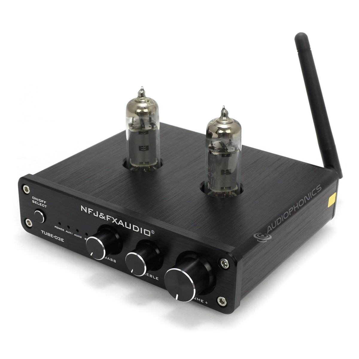 FX-AUDIO TUBE-03E Stereo 6K4 Tube Preamplifier Bluetooth Black